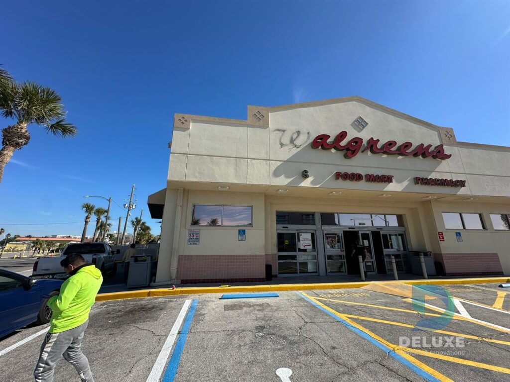 Walgreen Tampa project: commercial restoration, drywall, FRP, ACT, doors and hardware photo 24